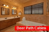 Master bathroom with Jacuzzi and Double Sinks