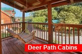 Resort Cabin with Porch Swing and Covered Deck